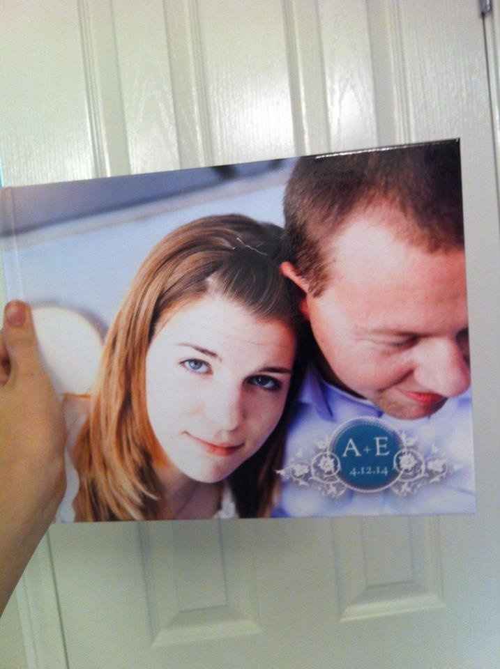 Got our custom guestbook! So excited!!