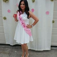 Show off the outfit you will wear / wore to your wedding / bridal shower!