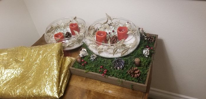 Centerpieces for December Dungeons and Dragons wedding - 2
