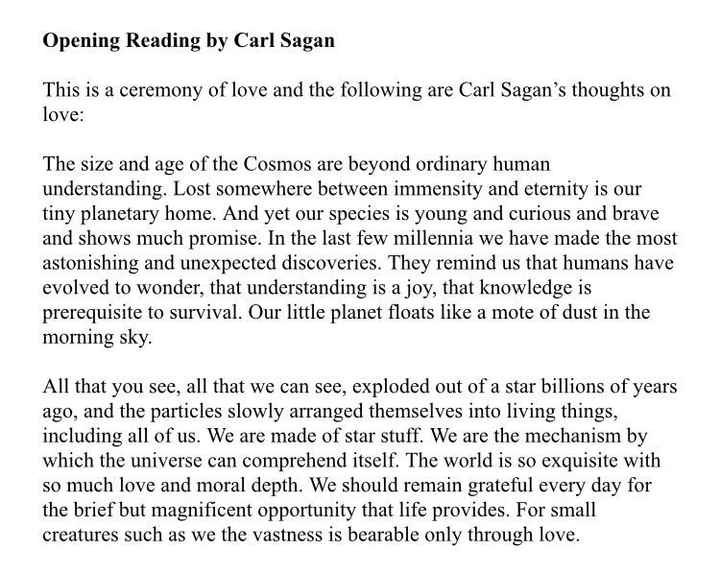 Non-Religious Wedding Readings