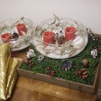 Centerpieces for December Dungeons and Dragons wedding - 2