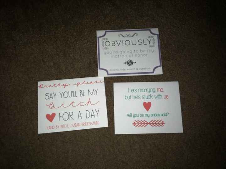 Will you be my bridesmaid