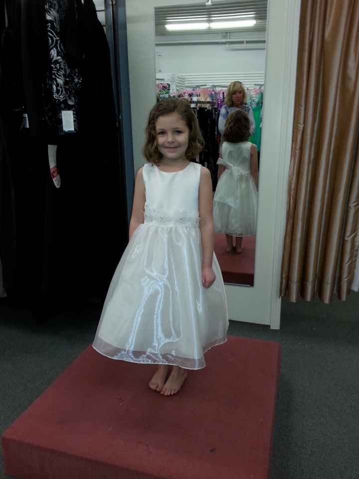 Matching the flower girl's ivory dress to my ivory dress??