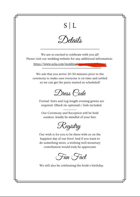 Wedding invitation 2