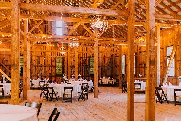 the barn/reception space
