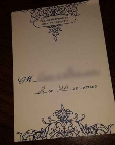 Funny RSVP Response