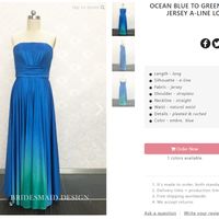 In our budget!!! I just feel it's special. But do u think this blue green ombre color ok for a weddi