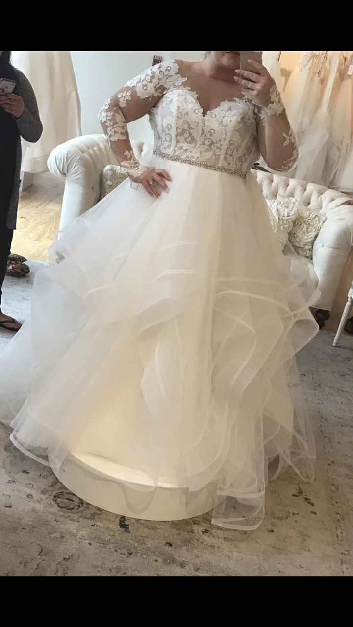 Dress regret? Hayley Paige PLUS sized.