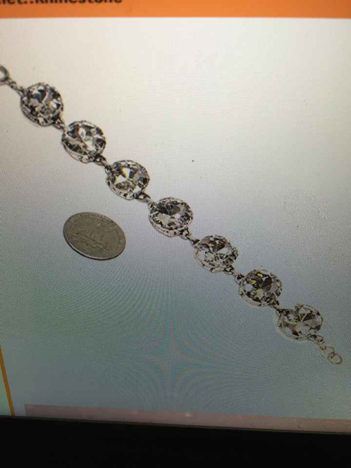 What color jewelry with a Platinum sequin BM dress? pictures =)