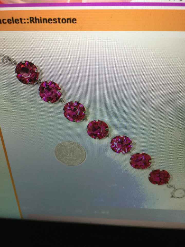 What color jewelry with a Platinum sequin BM dress? pictures =)