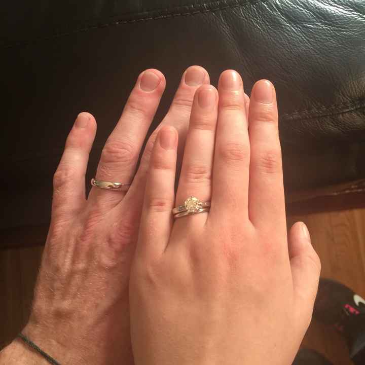 We got our wedding bands!
