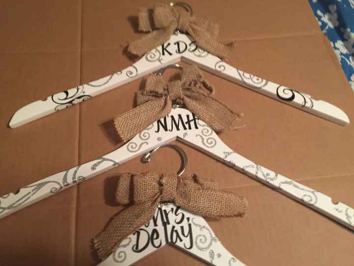 My diy hanger for the bridesmaids - 1