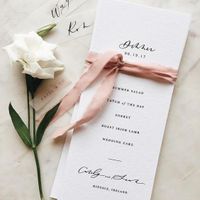 Buy or diy Parchment Menus and Table Nos - 2