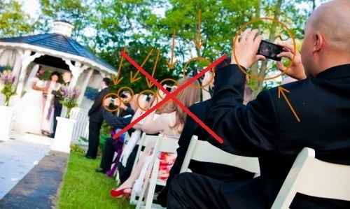 No Cell Phone/Camera Wedding??