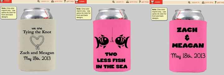 Wedding Favors- Koozies