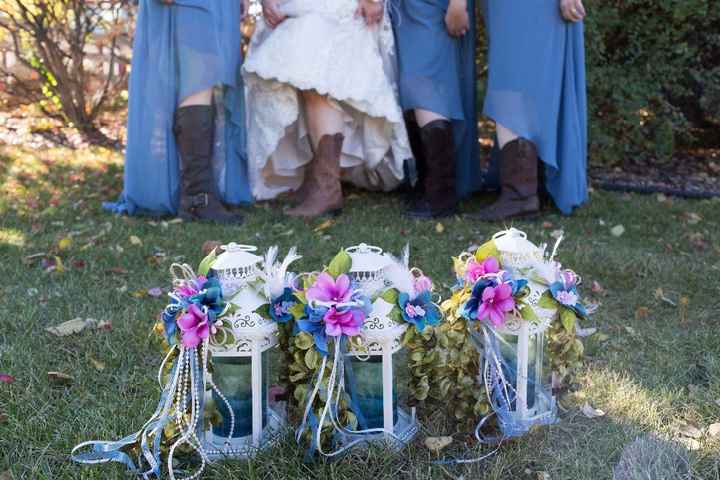Bridesmaid lantern bouquet
