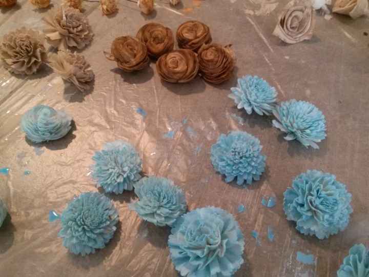 DIY: Sola flower bouquets have been started -- PICS