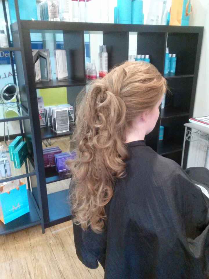 Hair Trial on Friday ... *Pics* ... she CRIMPED it!