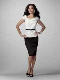 White and Black Mother's of the Bride Dress.