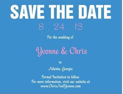 HELP Can't decide on final SAVE THE DATE