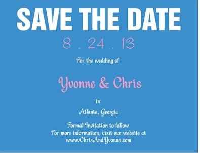 HELP Can't decide on final SAVE THE DATE