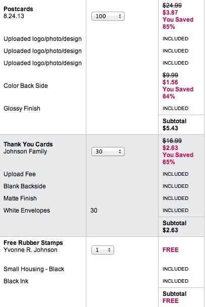 NEED HELP WITH VISTA PRINT SHIPPING
