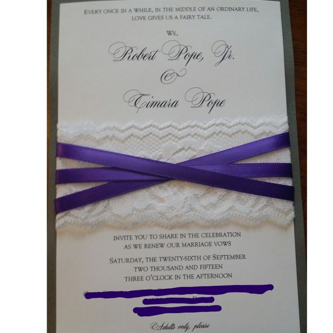 Those that have mailed your invites.