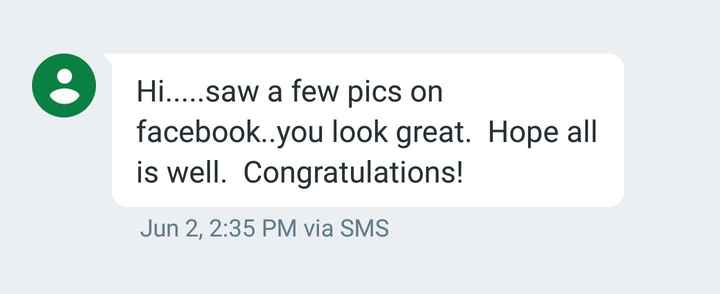 "Sorry I'm happily engaged!"