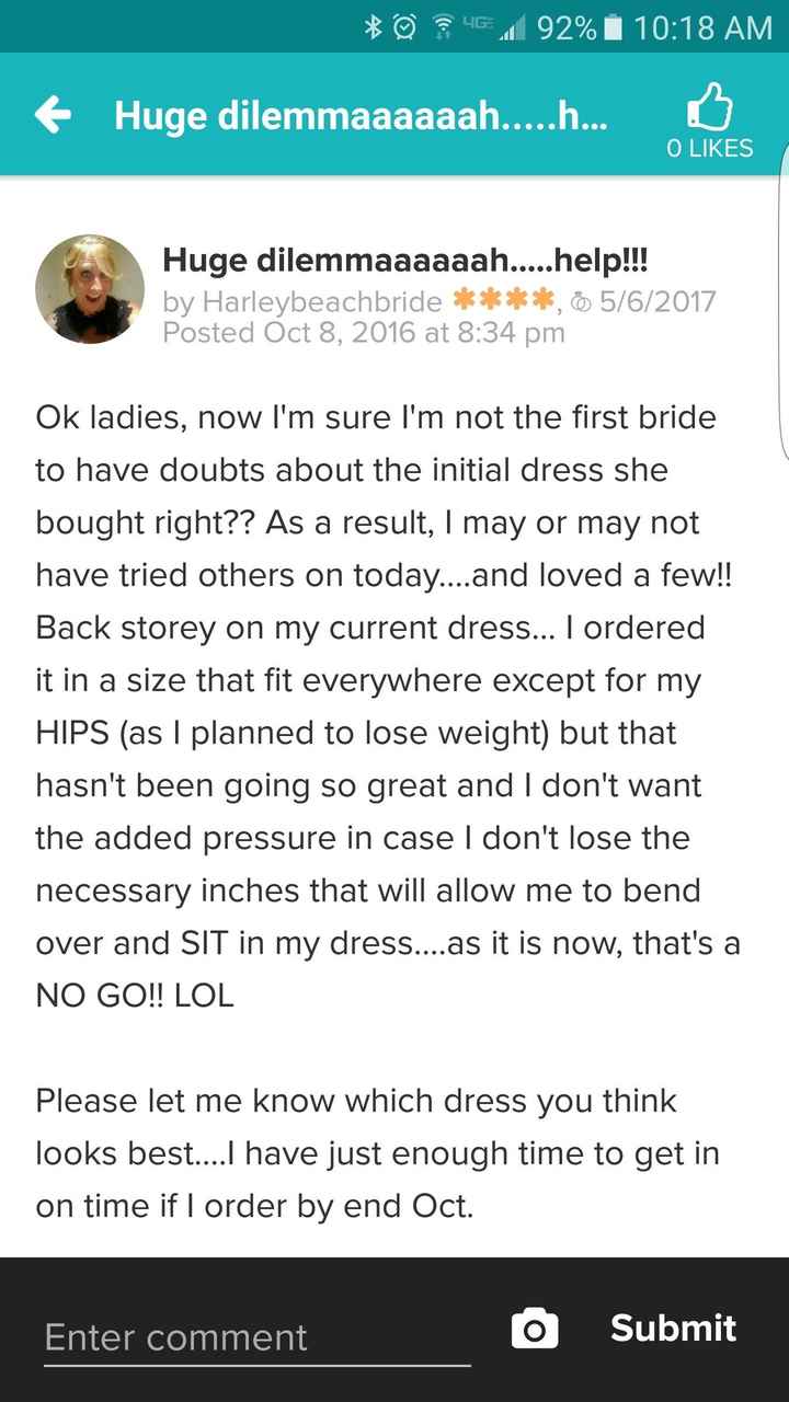 Wedding Wire posting question.....