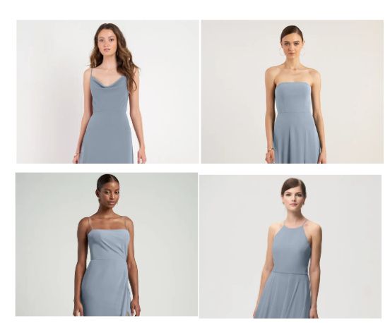 Coordinating Bridesmaid Dresses and Ties 2