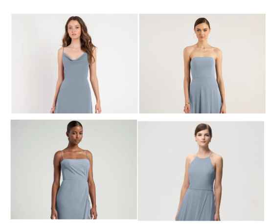 Coordinating Bridesmaid Dresses and Ties - 2