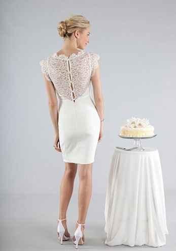 Would a clear (plastic) back bra show through a lace dress?