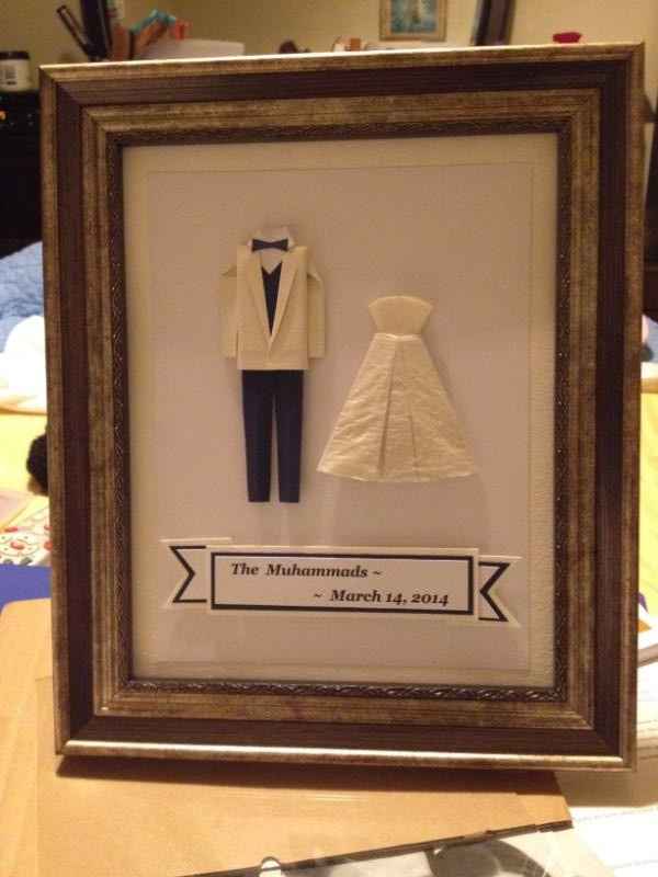 Origami Bride and Groom