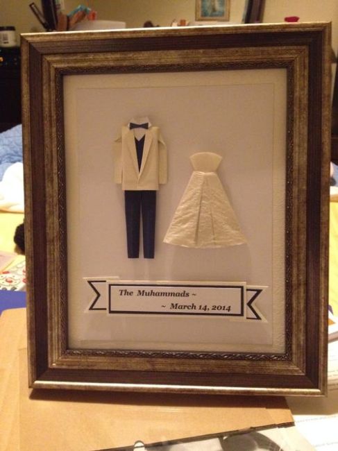 Origami Bride and Groom