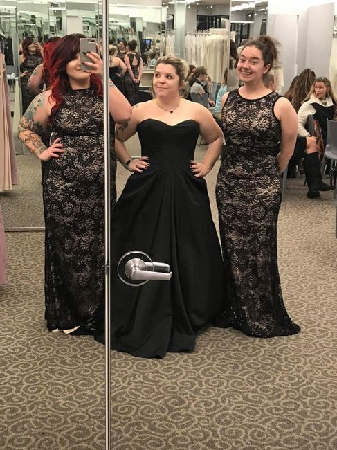 Show me your black wedding details and dresses - 1