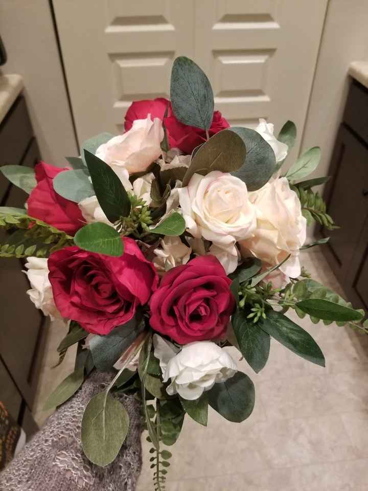 Pics!! Picked up my bouquet! Shamelessly showing it to everyone 😂😍 - 1