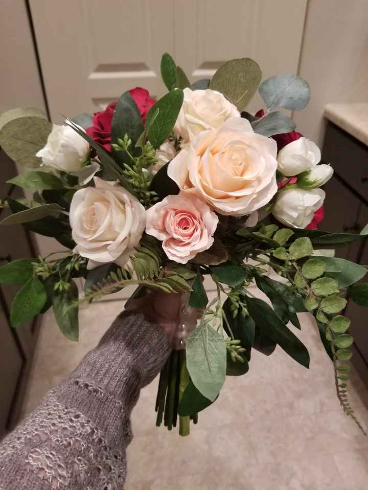 Pics!! Picked up my bouquet! Shamelessly showing it to everyone 😂😍 - 2