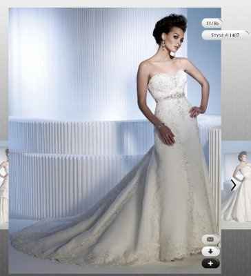 Help me search for my dream dress and lace pattern! Please? With a cherry on top?