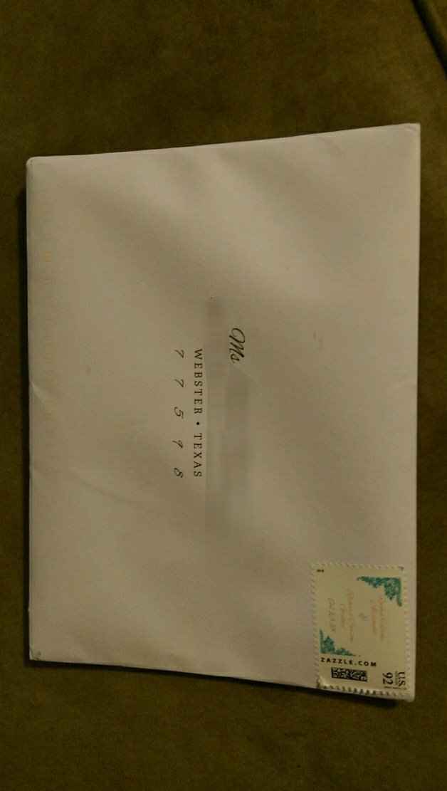  No need to worry about stamp cancelling on invitation envelops - 1