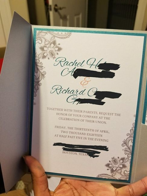  Invitations Done and Dusted - 5