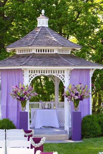How would you decorate a gazebo?