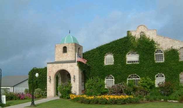 Old historic church for ceremony- vineyard reception!