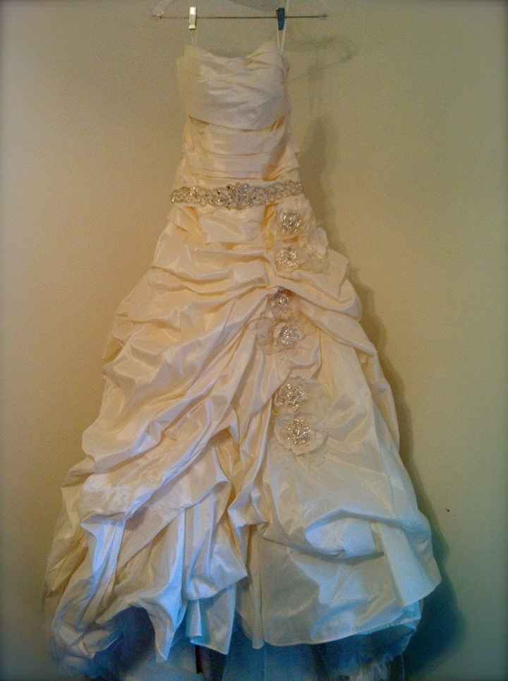 I had an open corset back put into my dress...