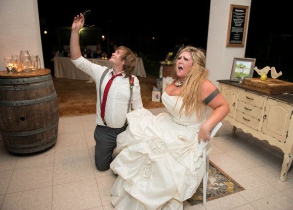 We are getting our wedding photos back..