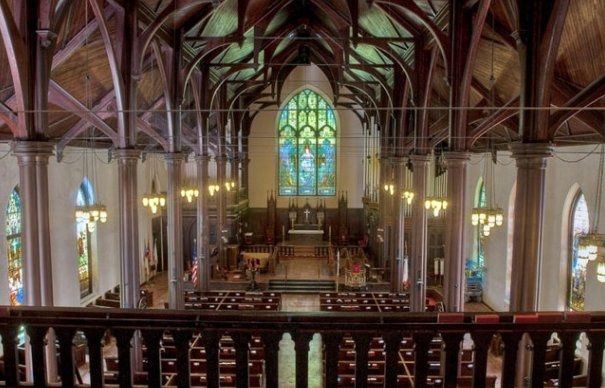 Old historic church for ceremony- vineyard reception!