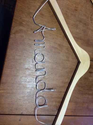 Bridesmaid Wire Hangers... DIY