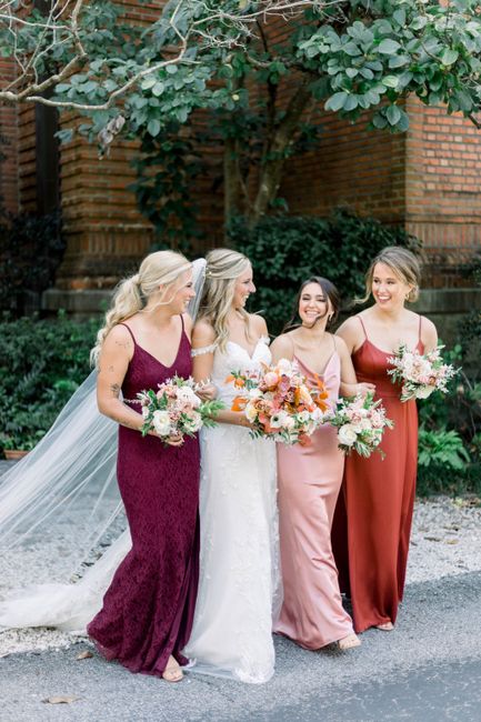 Fall Mix-matched Bridesmaid Dresses 6