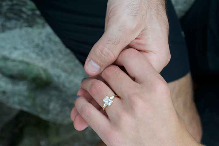 (Pear shaped diamonds) show me your wedding bands - 1