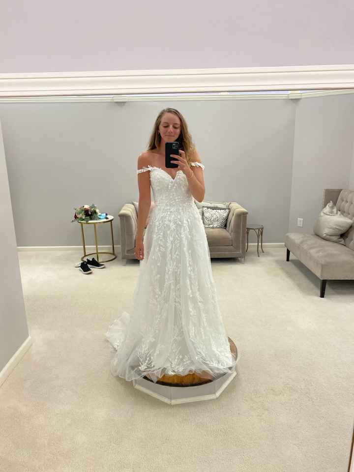 Help! Having second thoughts on my wedding dress color - 1