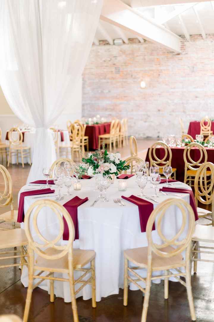 Which tables to choose for reception - 1